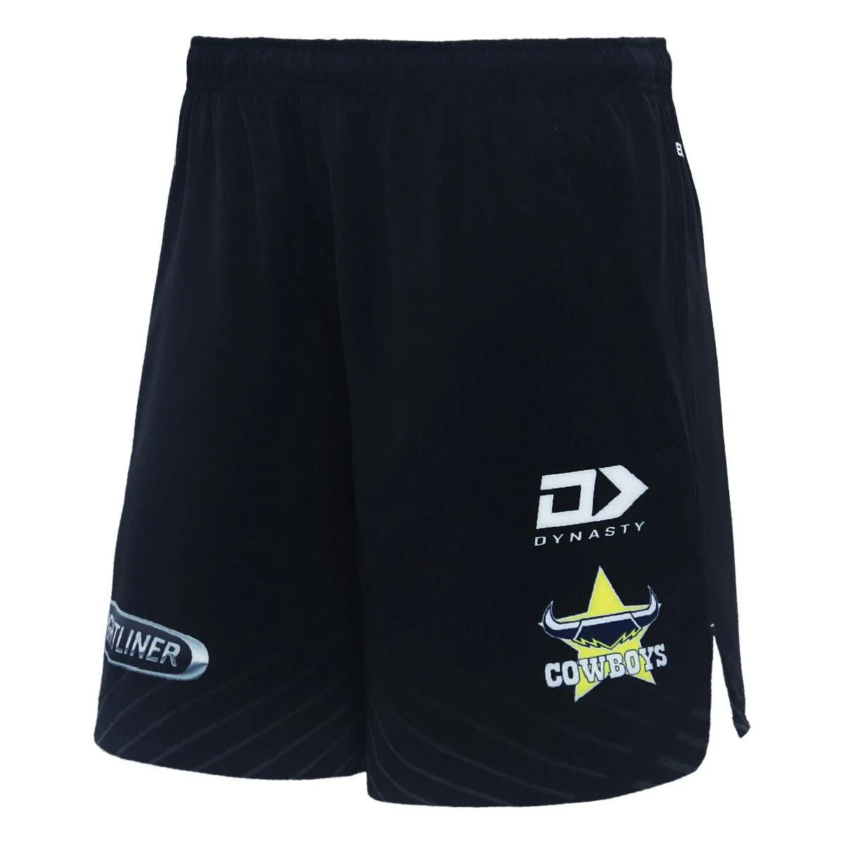 NRL 2024 ALT Gym Shorts - North Queensland Cowboys - Black - Adult - DYNASTY
