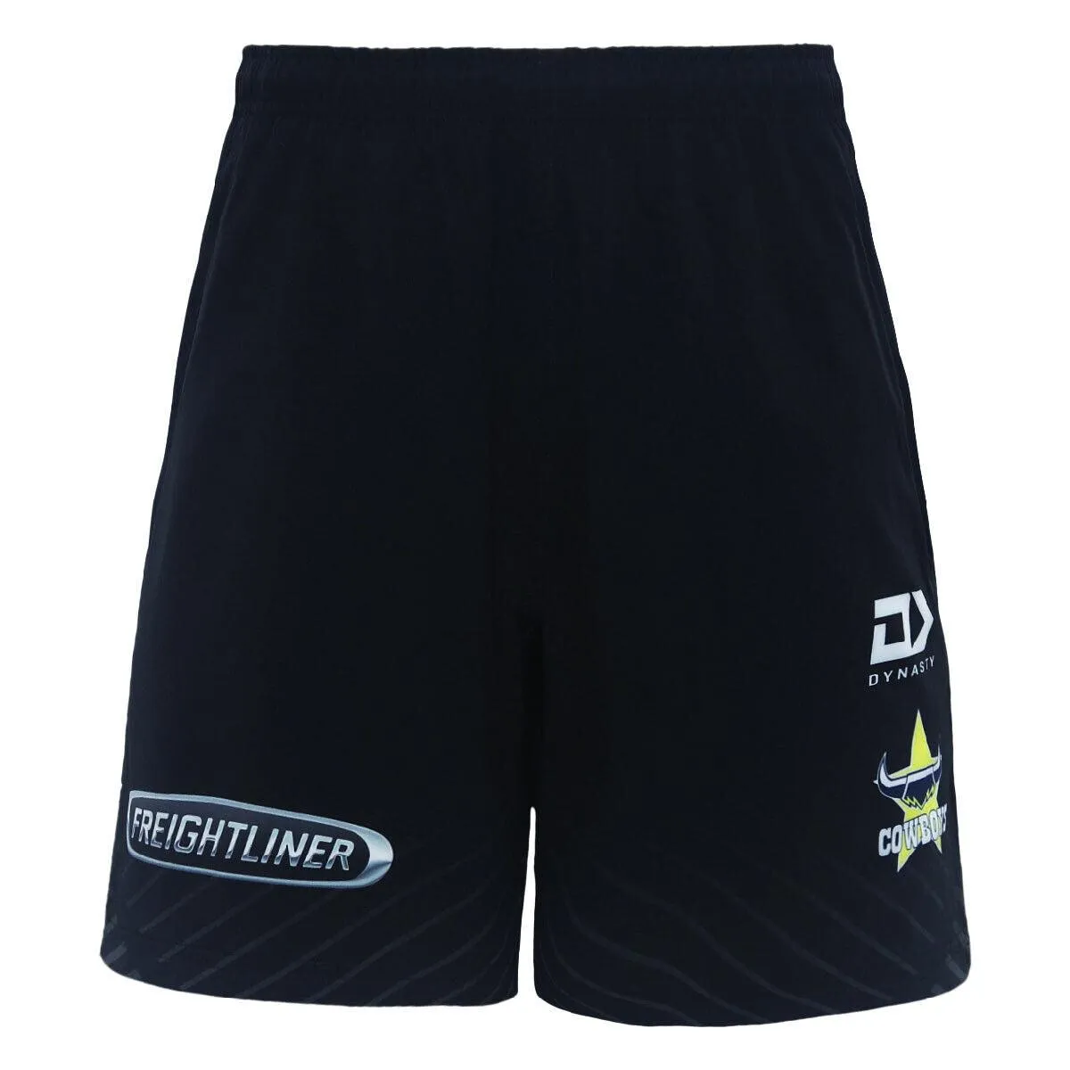 NRL 2024 ALT Gym Shorts - North Queensland Cowboys - Black - Adult - DYNASTY