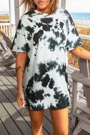 Off The Grid Short Sleeve Tie Dye Tunic
