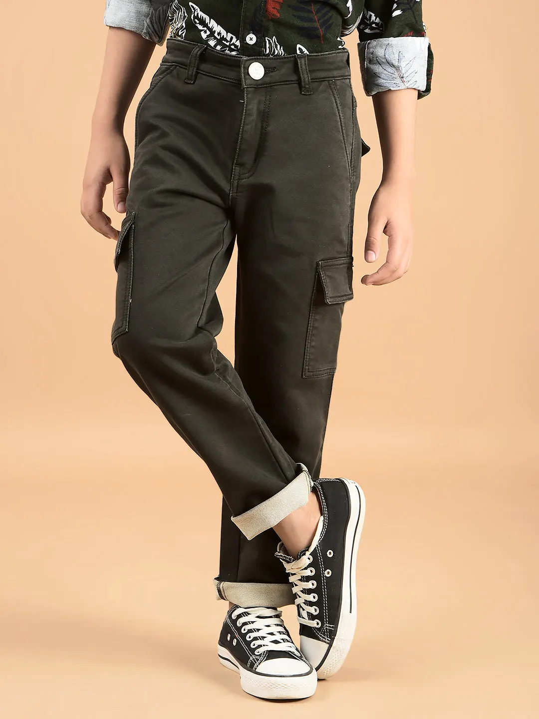 Olive Cargo Jeans
