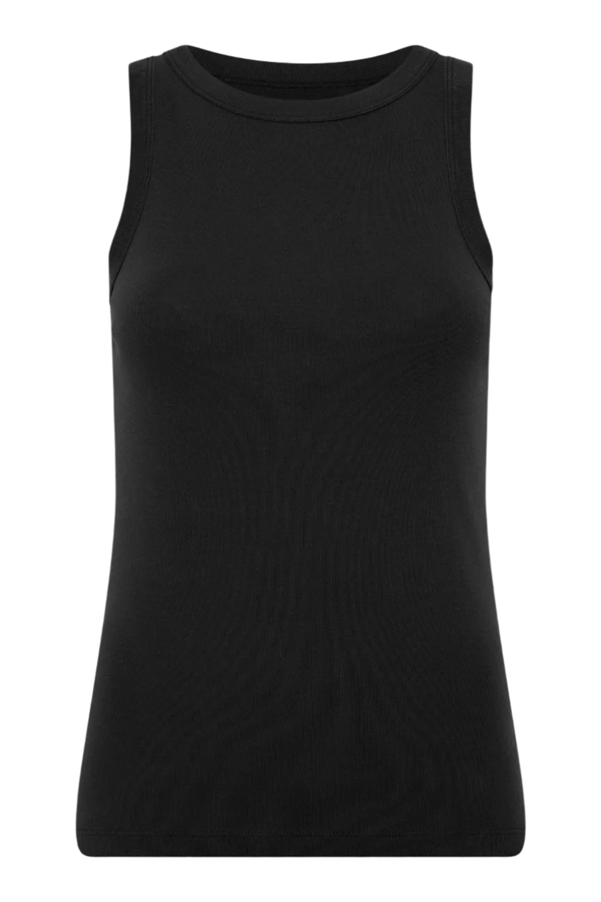 Organic Cotton Bateau Tank - Black