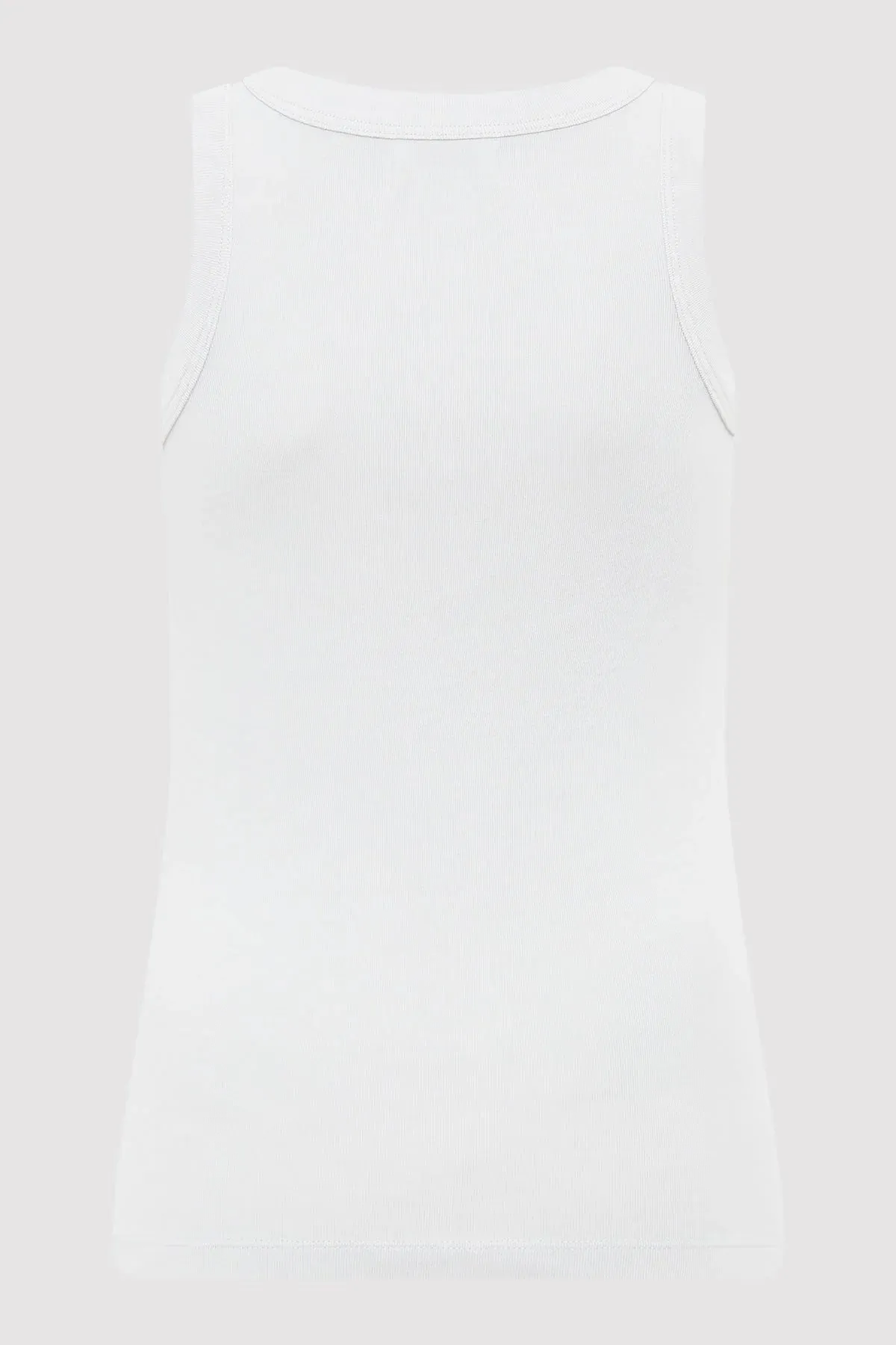 Organic Cotton Bateau Tank - Silver