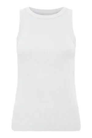 Organic Cotton Bateau Tank - Silver