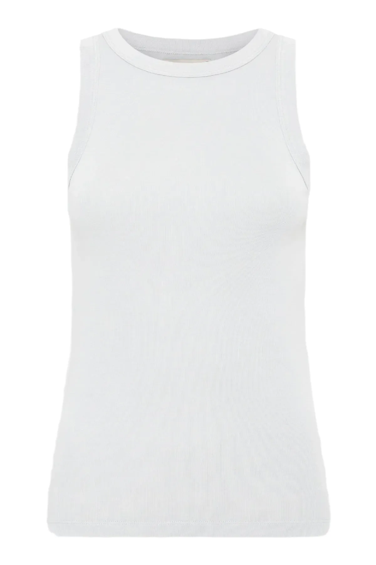 Organic Cotton Bateau Tank - Silver