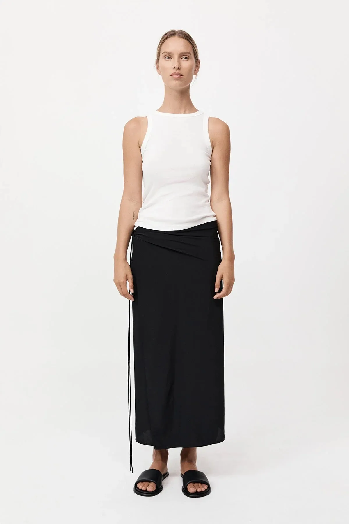 Organic Cotton Bateau Tank - White