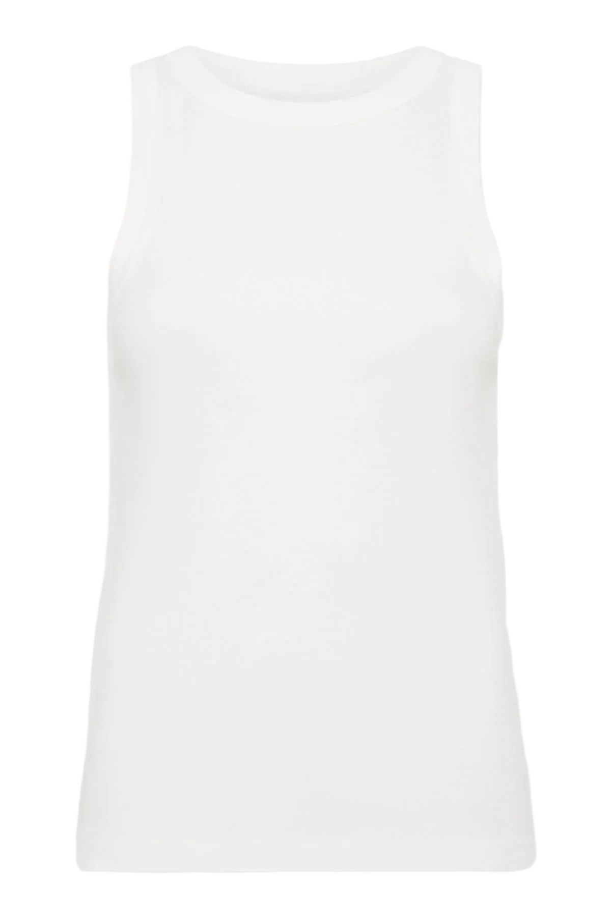 Organic Cotton Bateau Tank - White