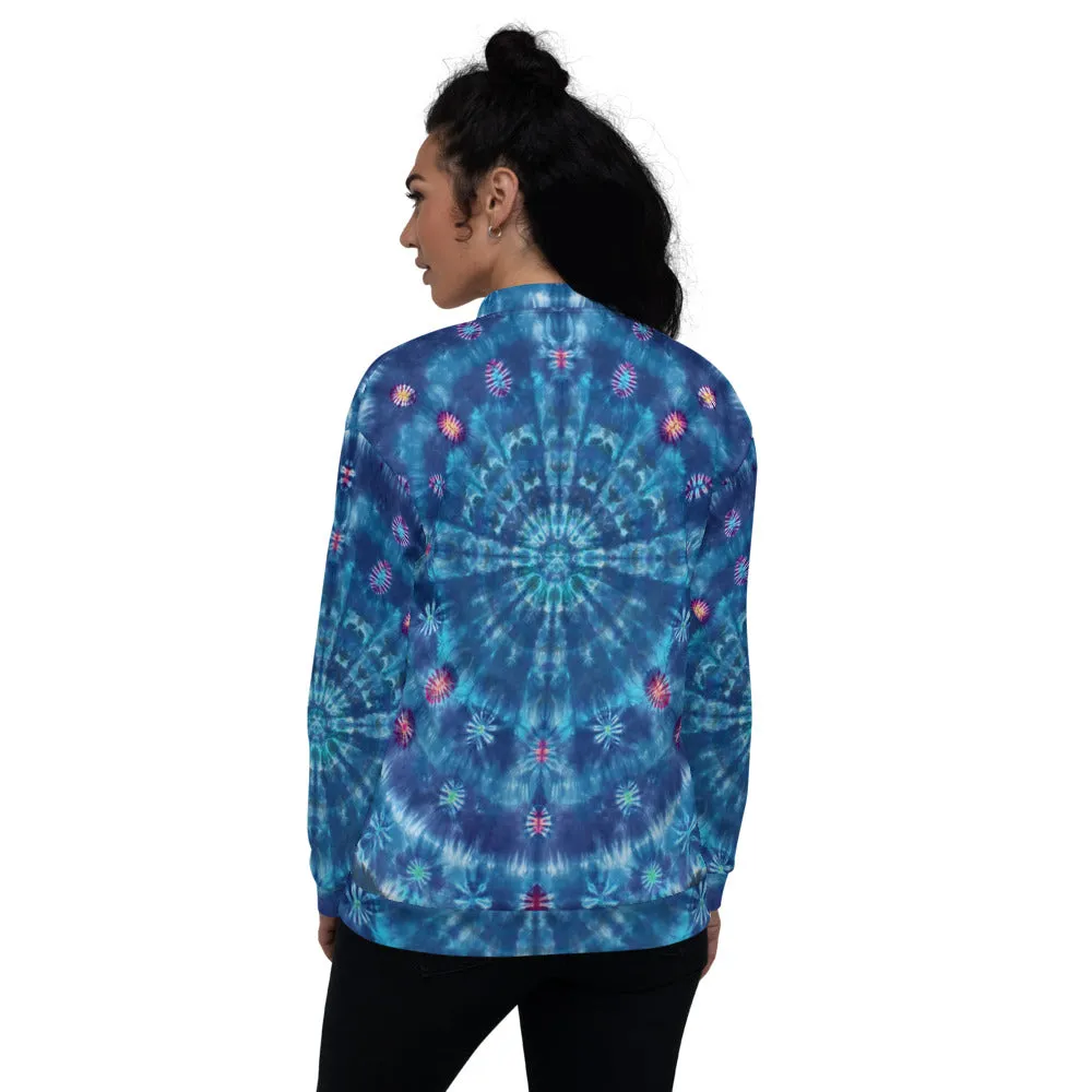 'Out of the Blue' Unisex Bomber Jacket (Polyester)