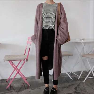 Oversized Sweater Fashion Long Cardigan Women 2018 Fashion Harajuku Loose