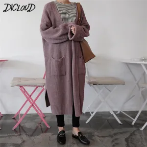 Oversized Sweater Fashion Long Cardigan Women 2018 Fashion Harajuku Loose