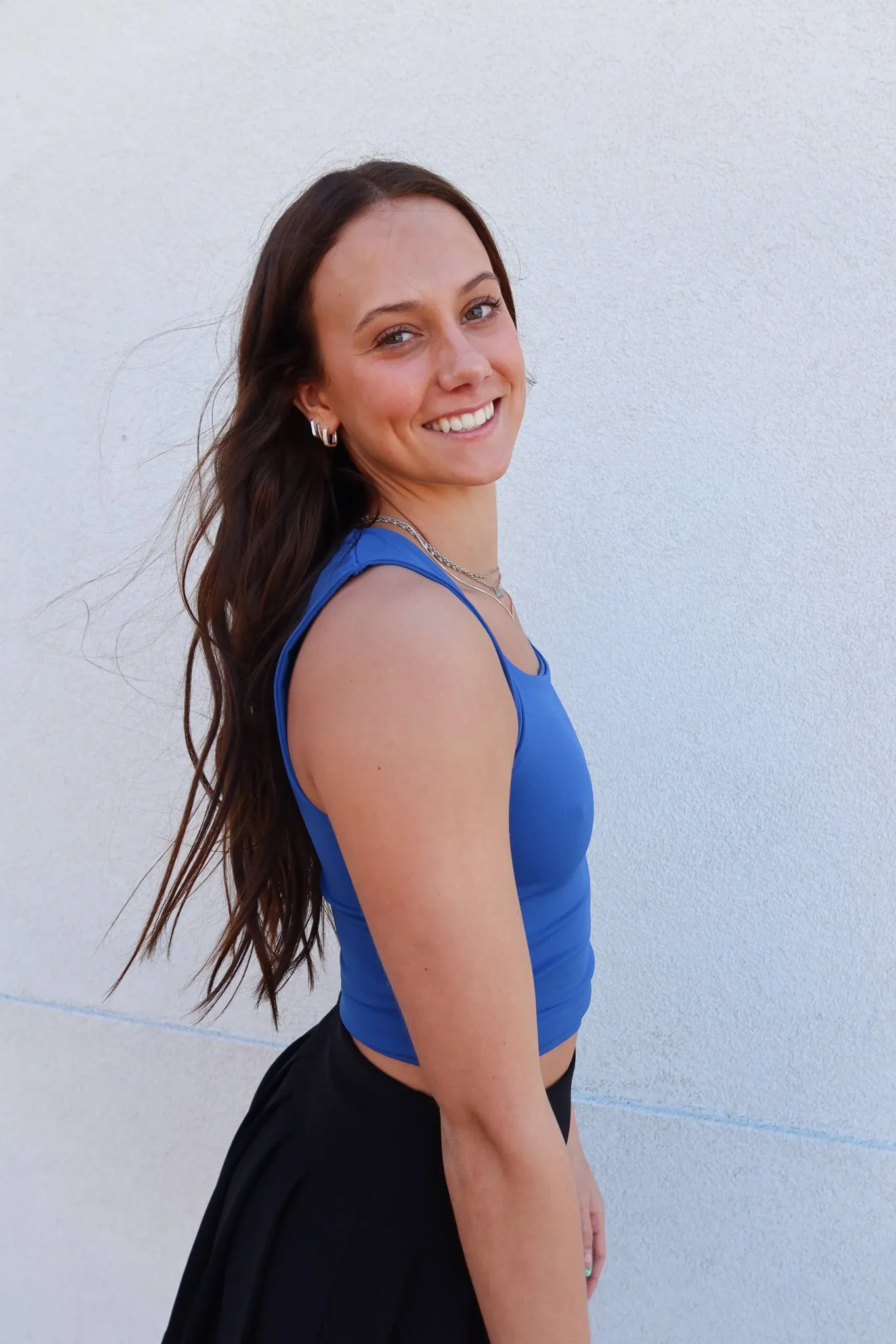 Petal Wear Blue Tank