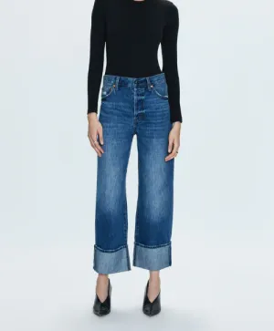Pistola Ryder High Rise Cuffed Straight Jean