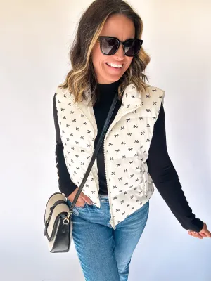 Pretty in Bows Puffer Vest