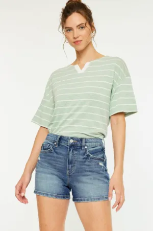 Railey High Rise Mom Short