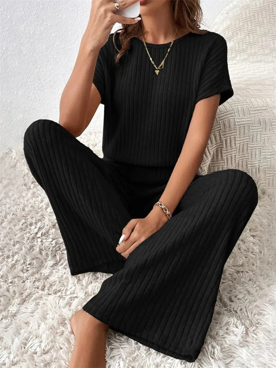 Ribbed Knit Loungewear Set | LILA