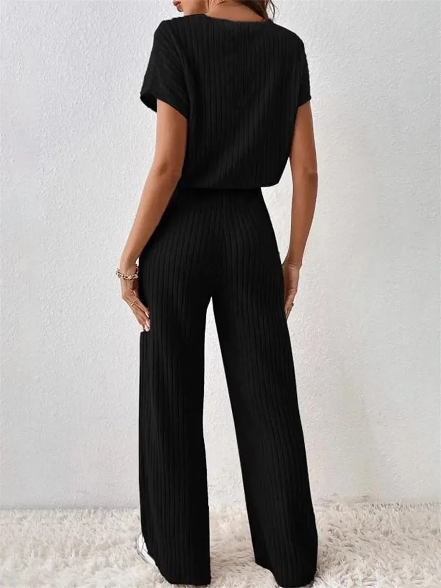 Ribbed Knit Loungewear Set | LILA