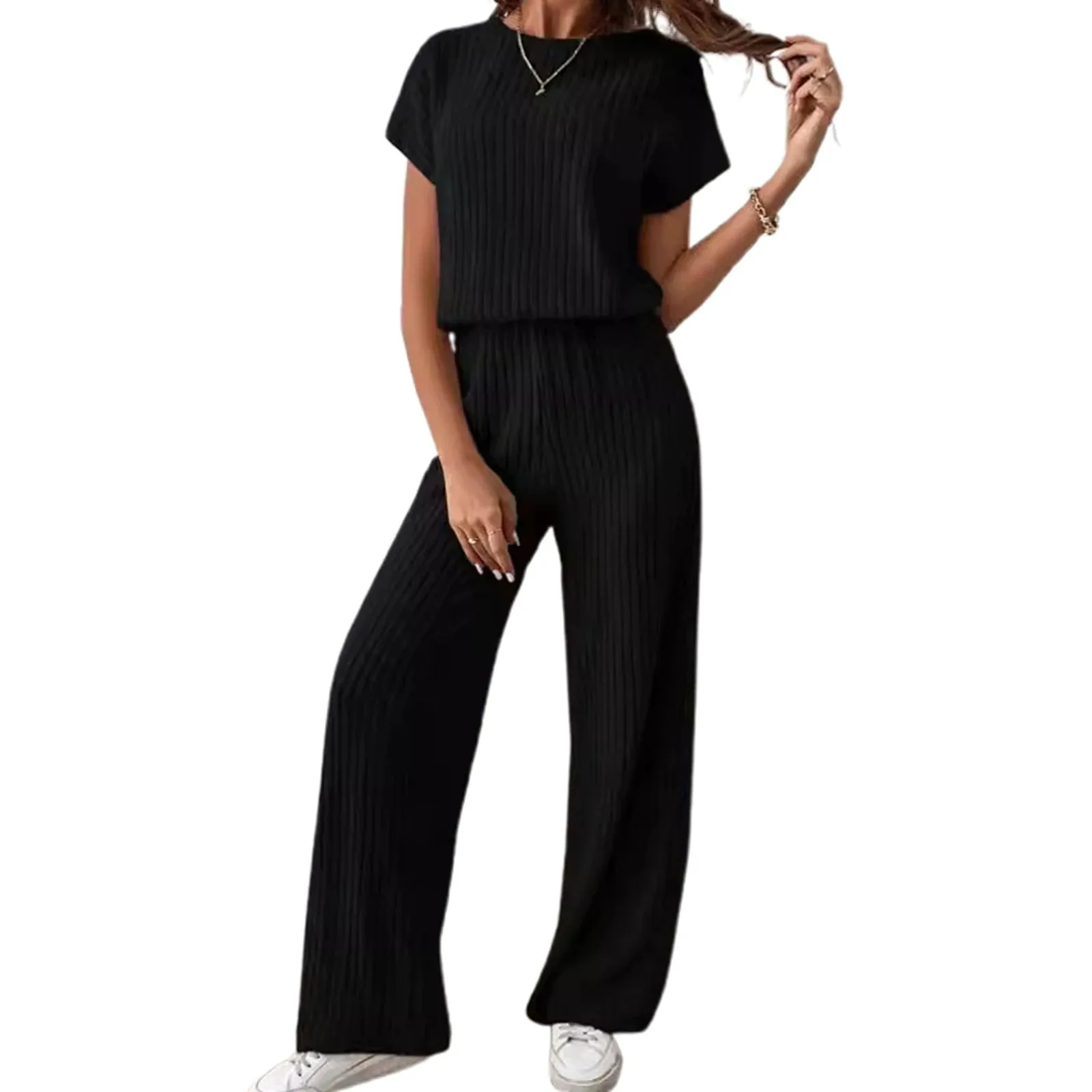 Ribbed Knit Loungewear Set | LILA