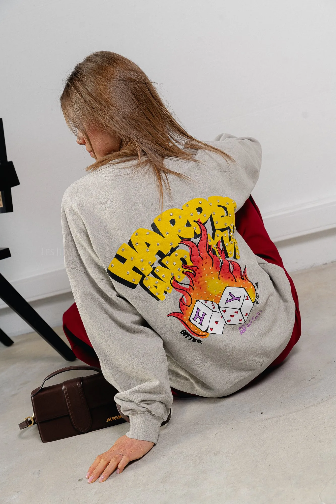 Rollthedice sweater grey melange
