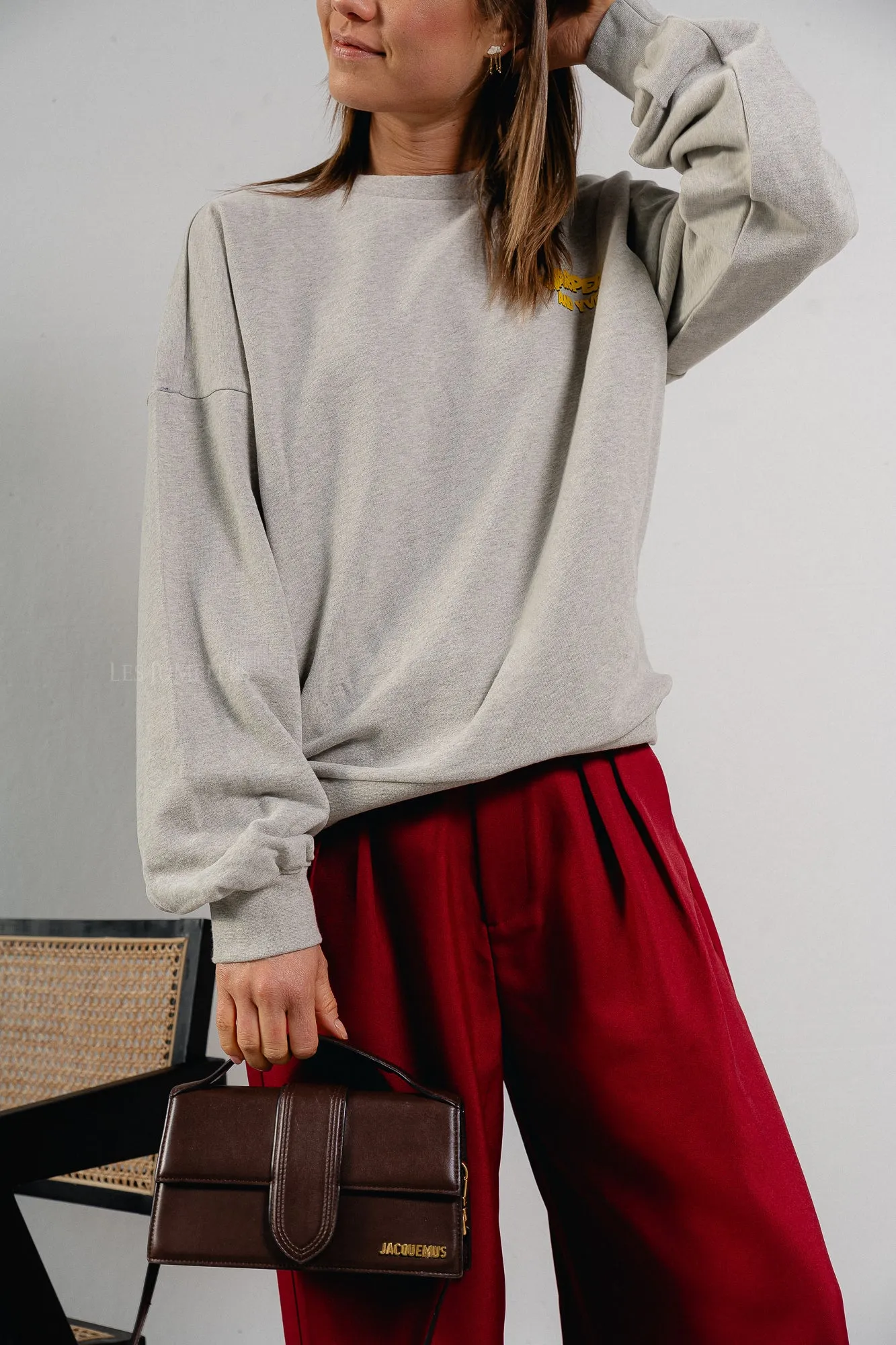 Rollthedice sweater grey melange