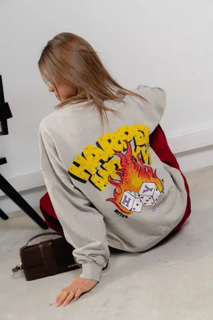 Rollthedice sweater grey melange