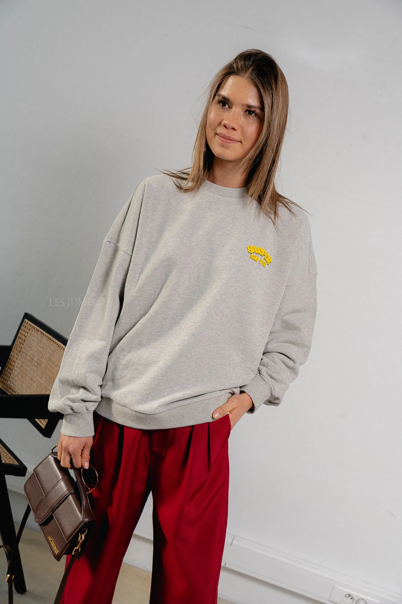 Rollthedice sweater grey melange