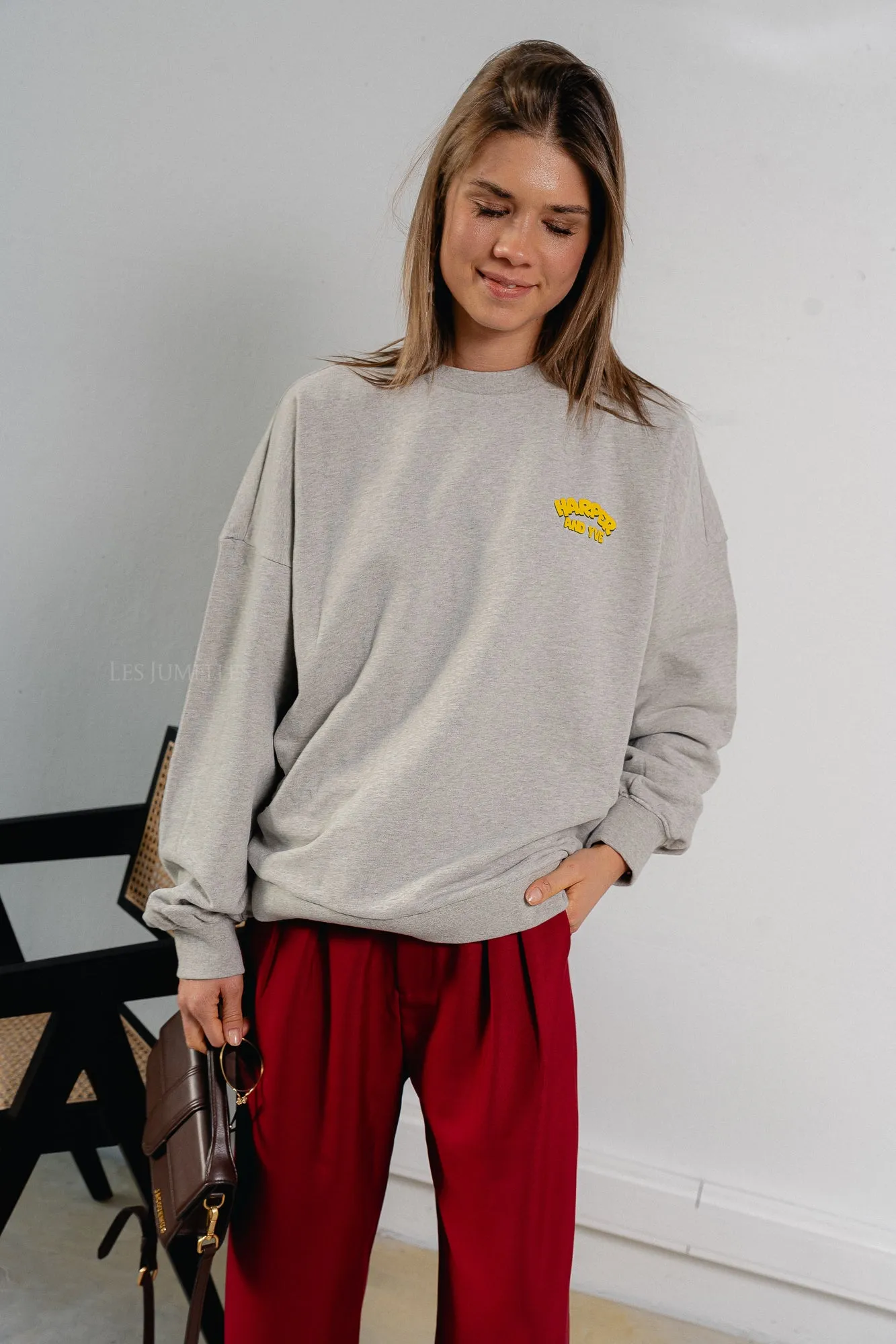 Rollthedice sweater grey melange