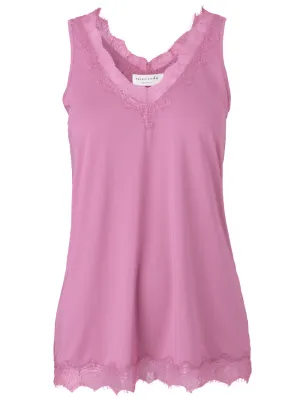 Rosemunde T Silky Lace Top Bubblegum Pink 4220 742