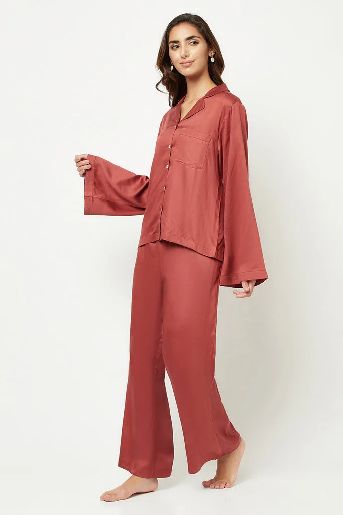 Rust Solid Loungewear