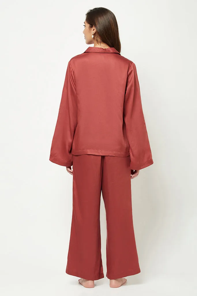 Rust Solid Loungewear