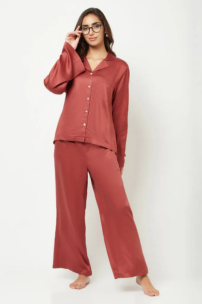 Rust Solid Loungewear