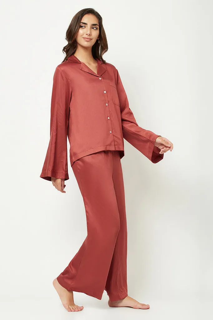 Rust Solid Loungewear