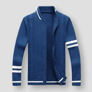 Saint Morris Vence Striped Cardigan