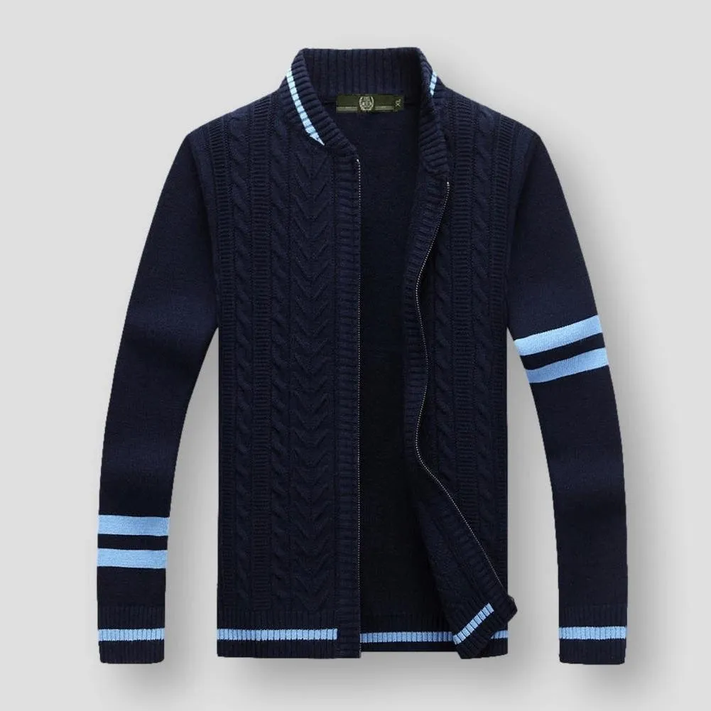 Saint Morris Vence Striped Cardigan