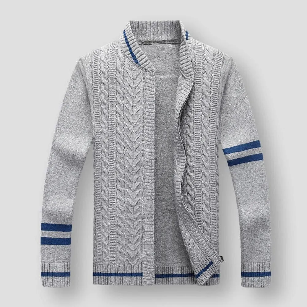 Saint Morris Vence Striped Cardigan