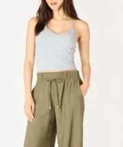 Seamless Cami Top - Light Heather Grey