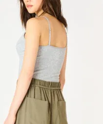 Seamless Cami Top - Light Heather Grey