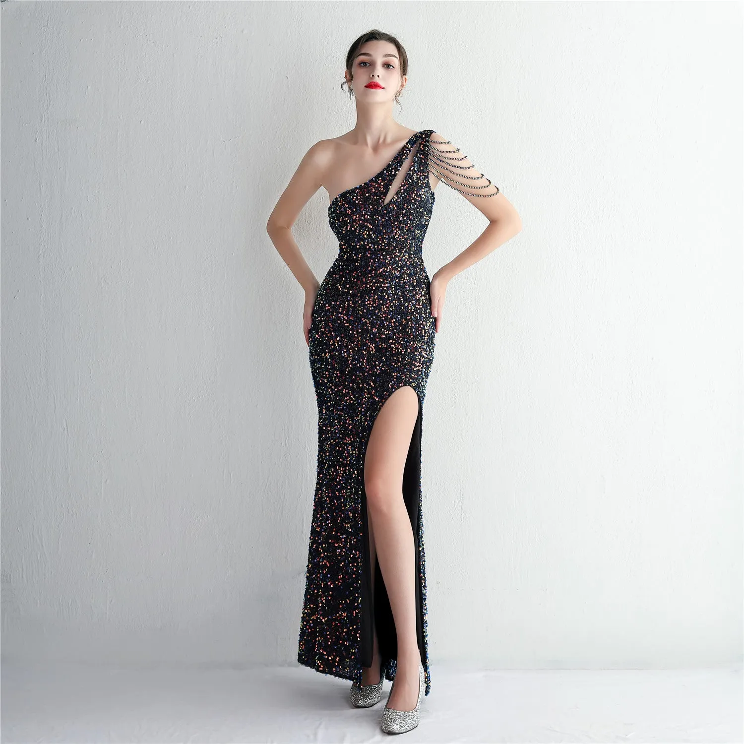 Statement-making Studded Mermaid Dress
