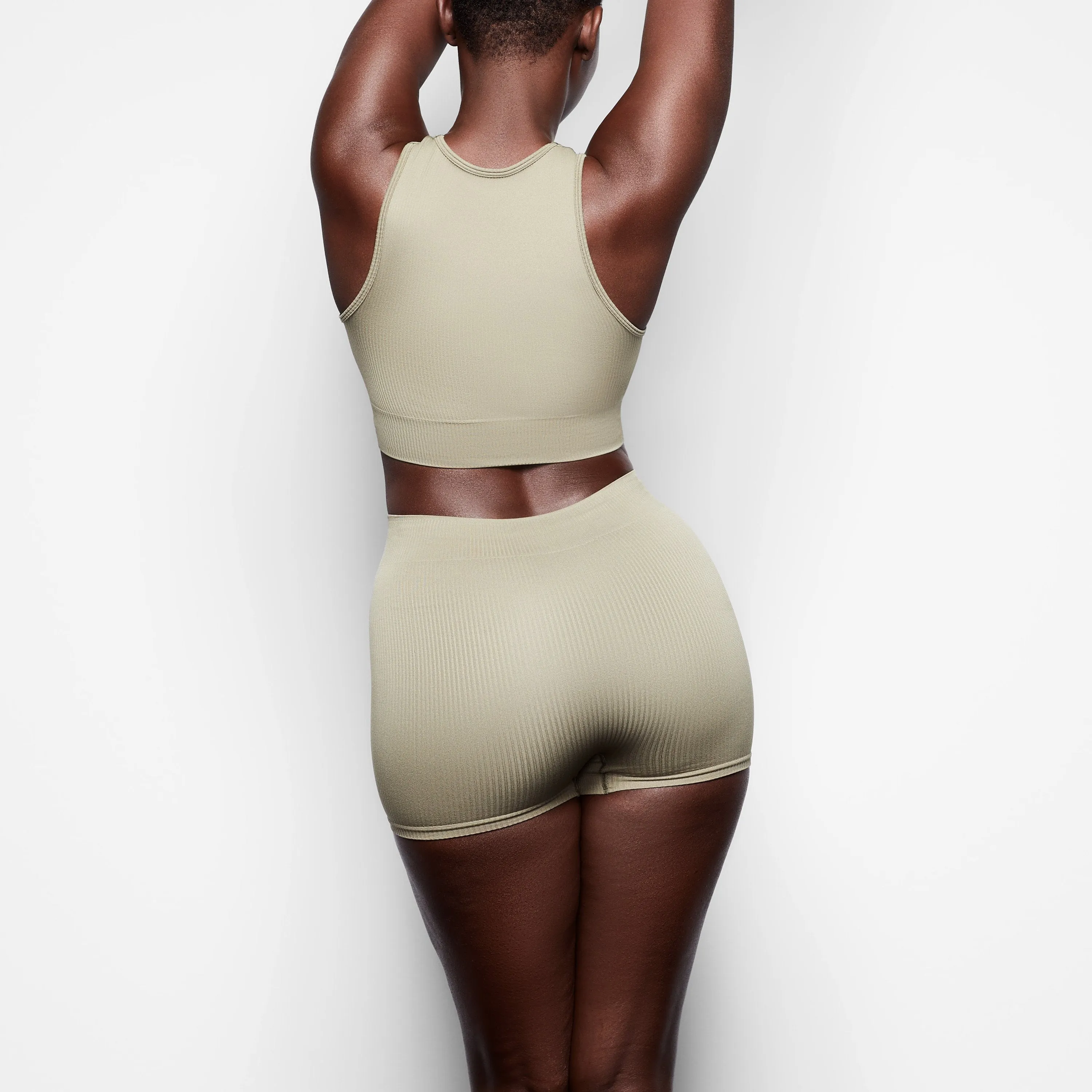 STRETCH RIB SHORT | SLATE GREEN