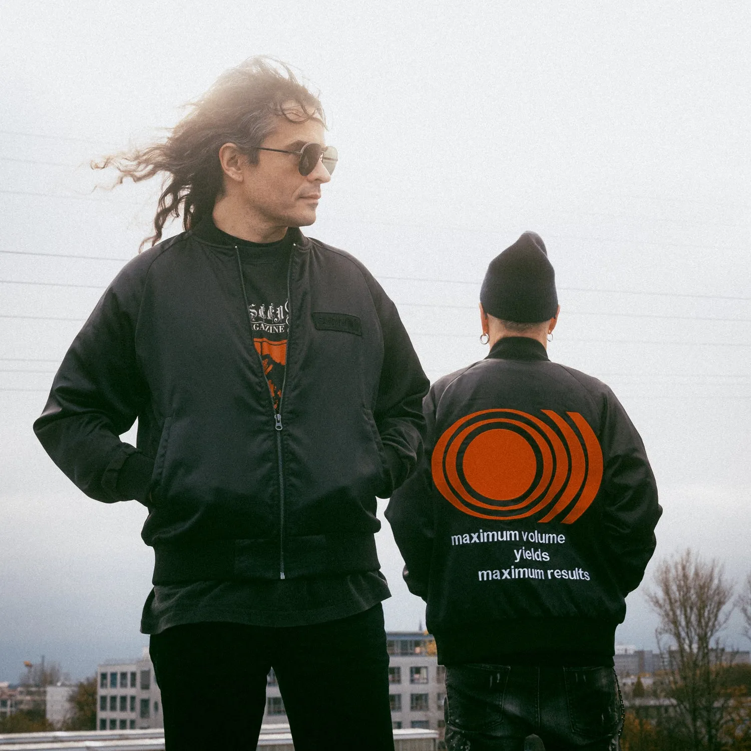 SUNN O))) "MVYMR - Black/Black" Custom Embroidered Bomber Jacket