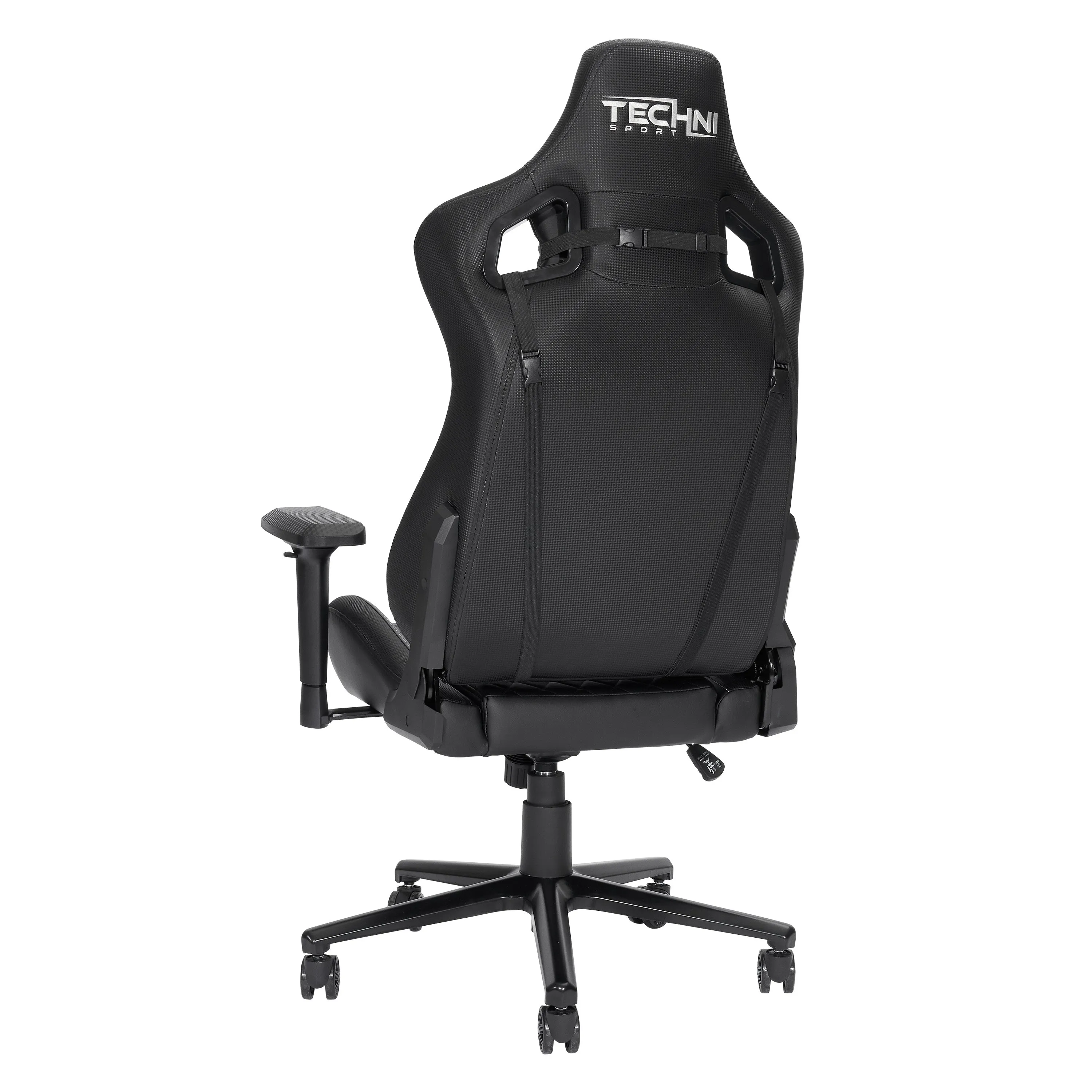 Techni Sport TS-83 Ergonomic High Back Racer Style PC Gaming Chair, Black PU Leather