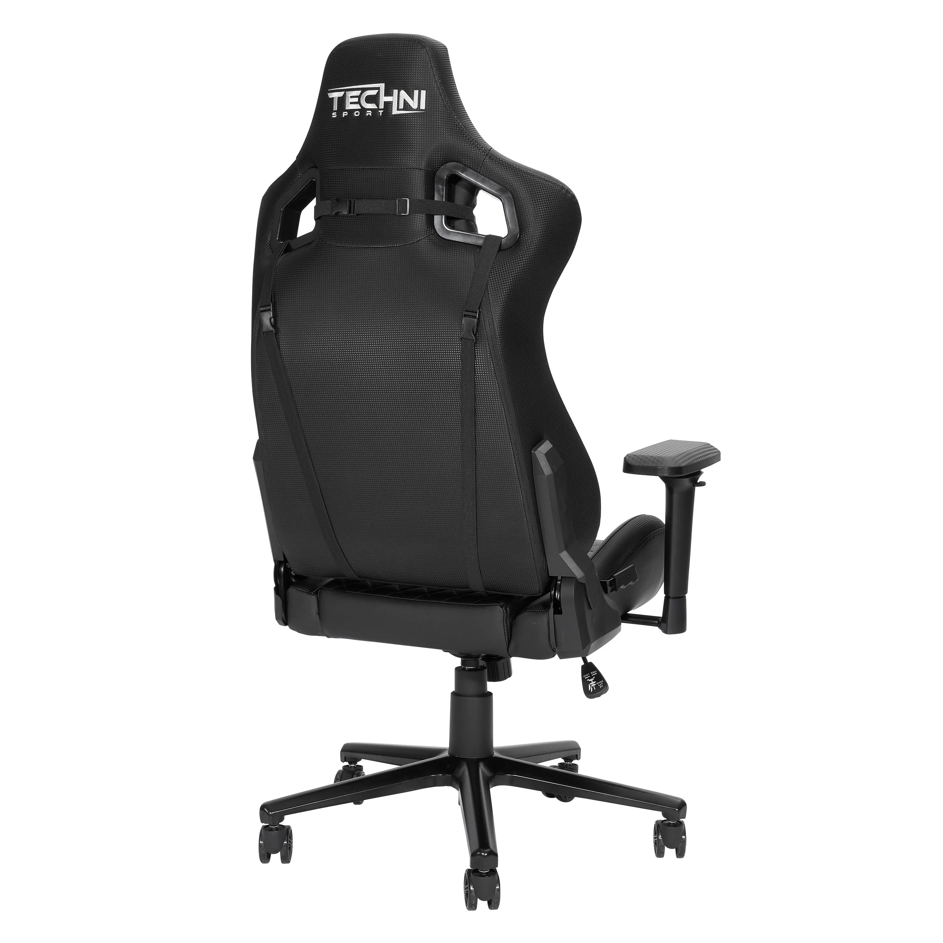 Techni Sport TS-83 Ergonomic High Back Racer Style PC Gaming Chair, Black PU Leather