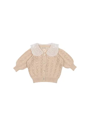 The New Society Baby Natural Rodney Cardigan   Bloomer Set