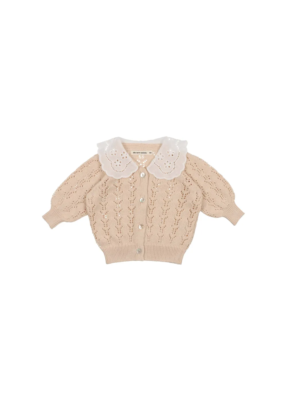 The New Society Baby Natural Rodney Cardigan   Bloomer Set