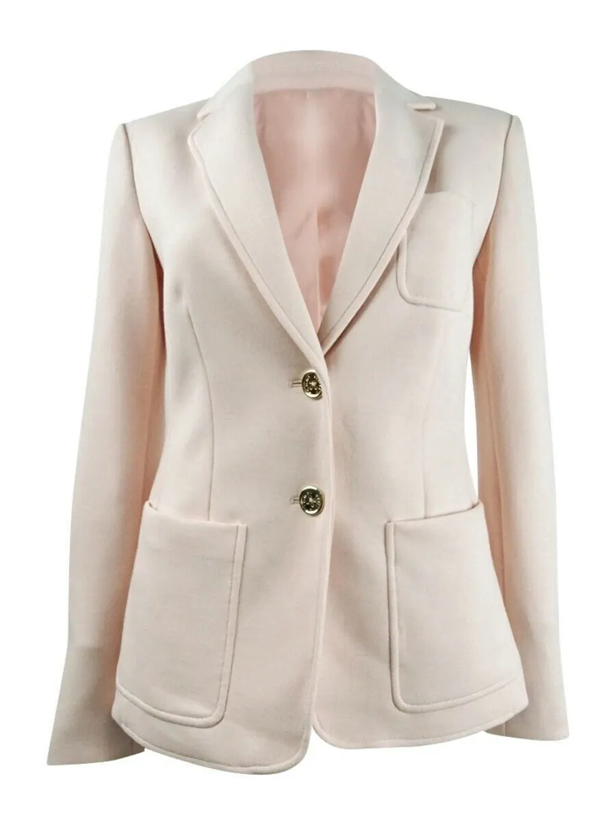 Tommy Hilfiger Patch Pocket Two-Button Blazer, Size 2