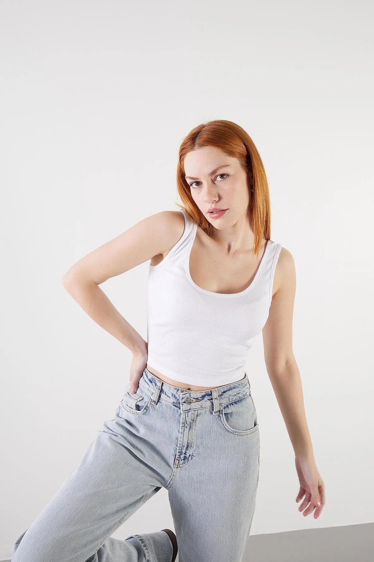 U-Neck Modal Crop Top