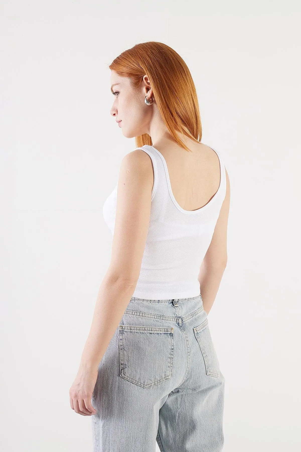 U-Neck Modal Crop Top