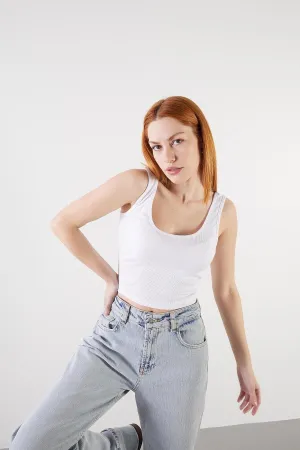 U-Neck Modal Crop Top