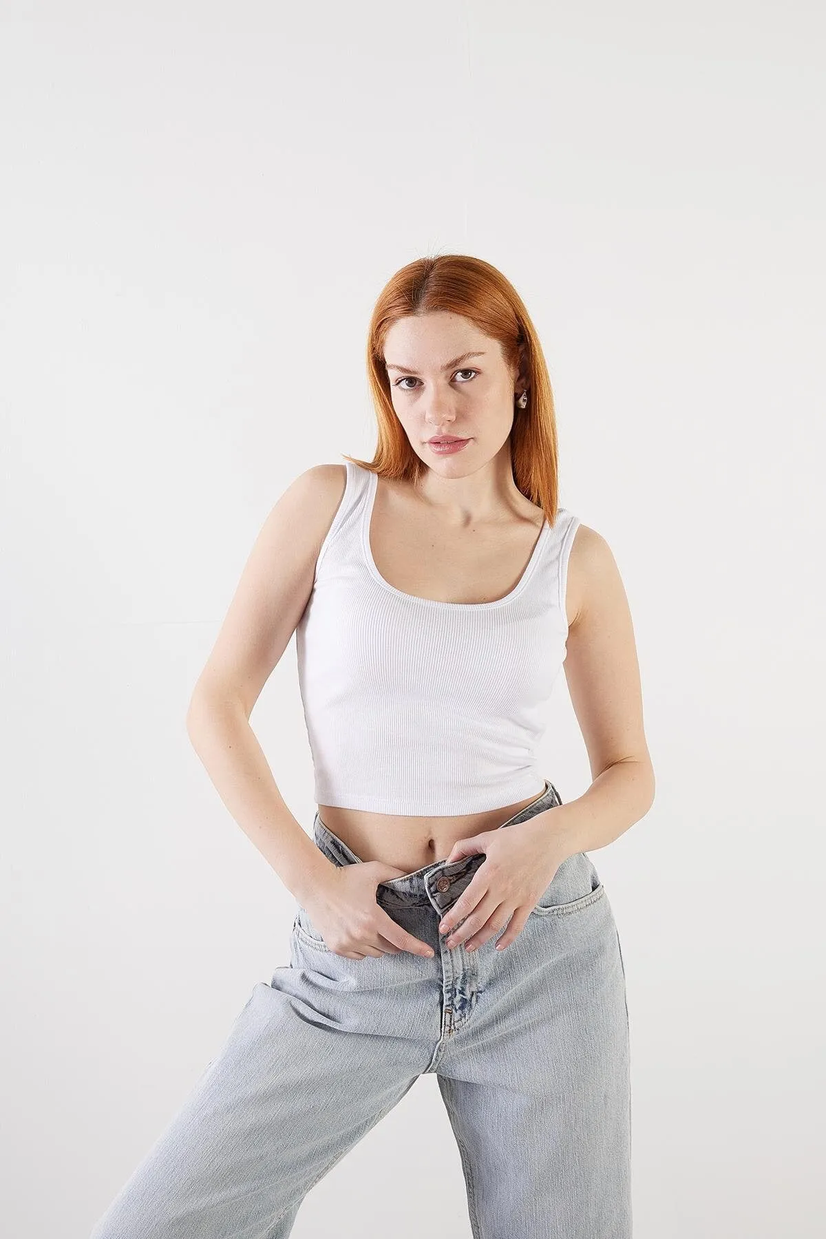 U-Neck Modal Crop Top