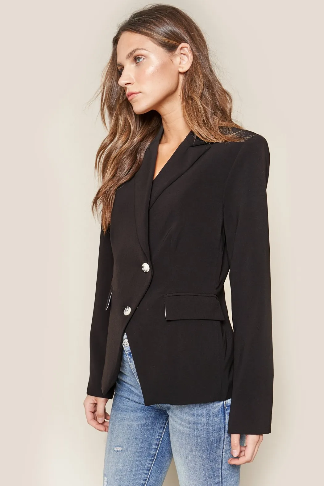Uptown Girl Asymmetrical Blazer