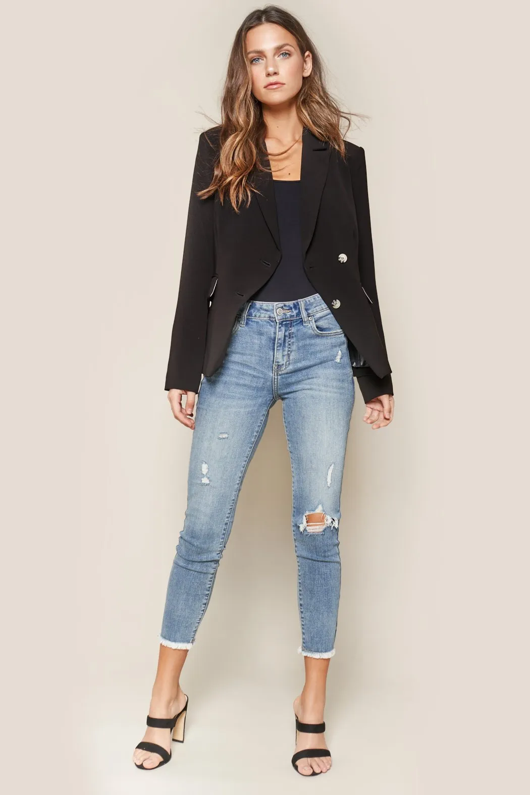 Uptown Girl Asymmetrical Blazer