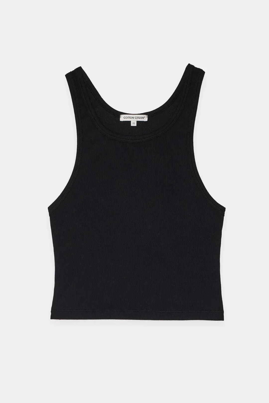 Verona Crop Tank - Jet Black